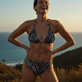 Triangle Bikini Top / ZEBRA