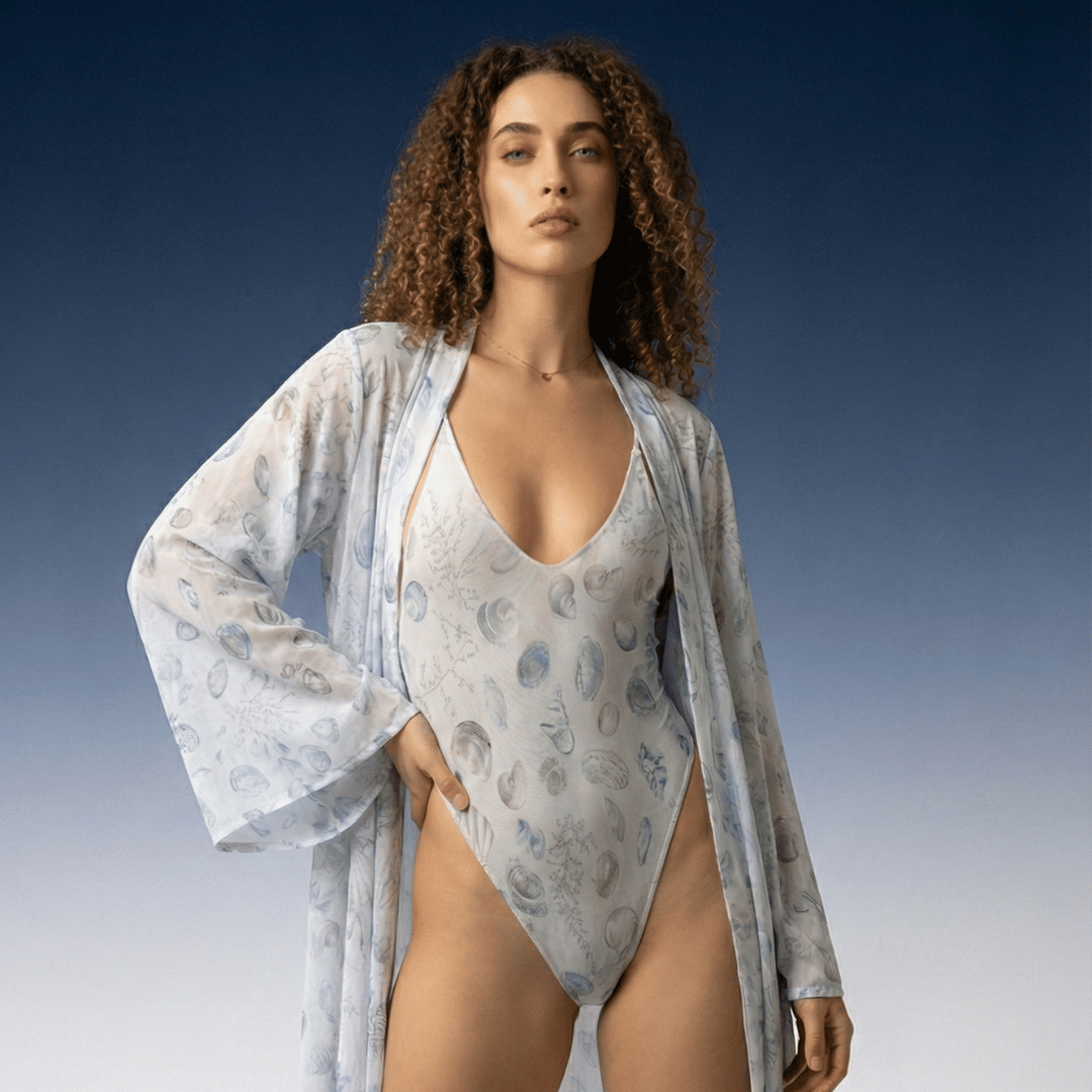 Luxe One-Piece Swimsuit / PEARLS