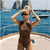 Sleeveless Swimsuit / Bodysuit /  CHEETAH