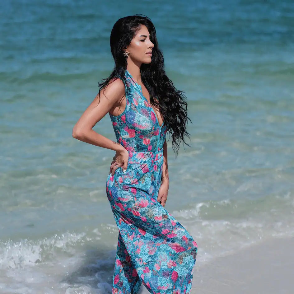 Zipper Sleeveless Swimsuit / Bodysuit / REEFS / SAMPLE SALE