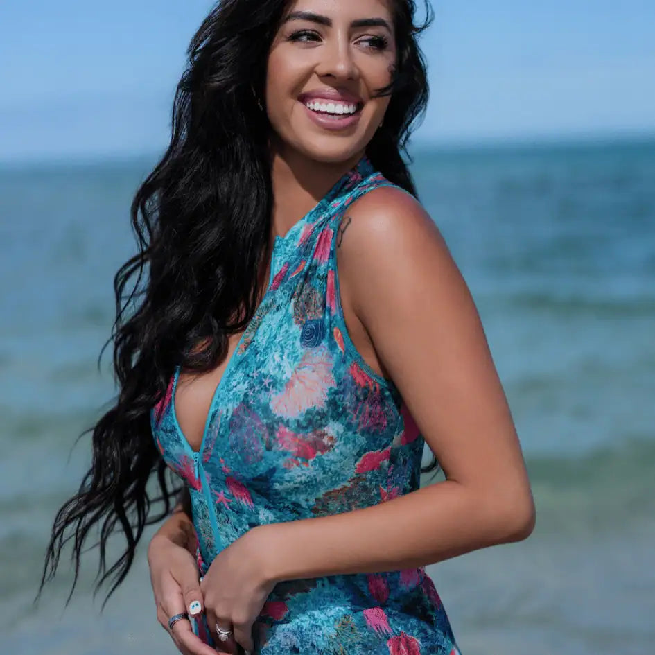 Zipper Sleeveless Swimsuit / Bodysuit / REEFS / SAMPLE SALE