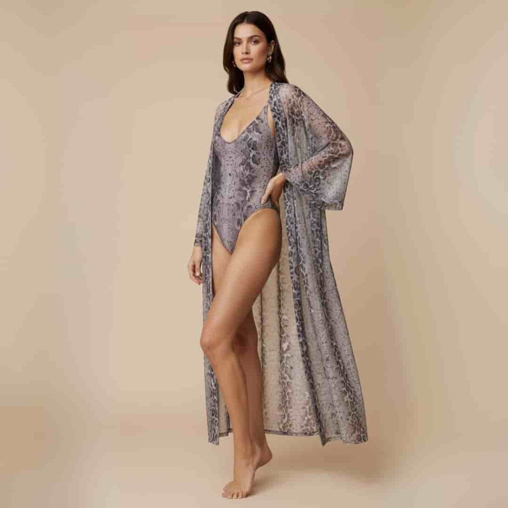 Luxe One-Piece Swimsuit / SNAKE