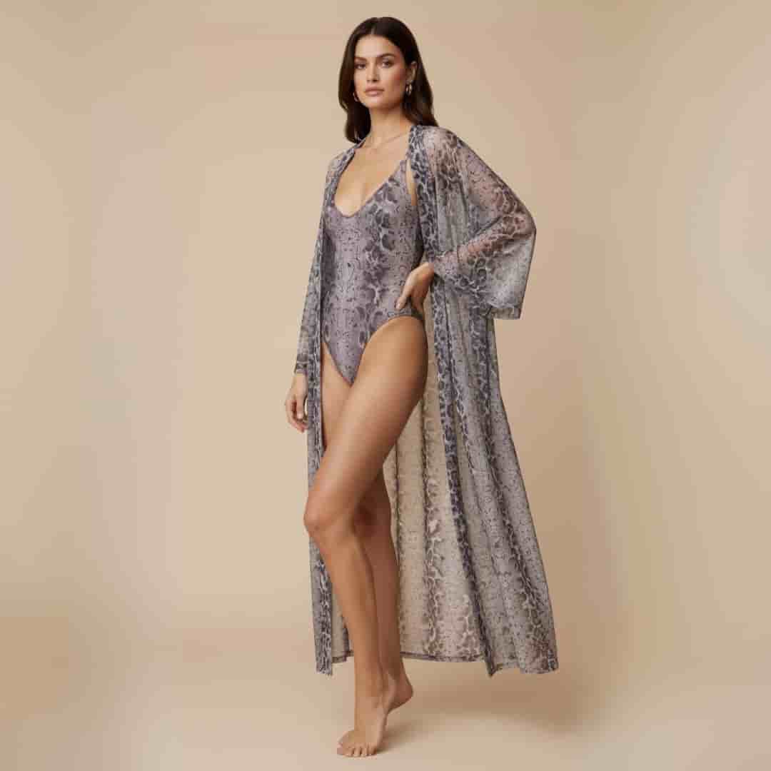 Luxe One-Piece Swimsuit / SNAKE