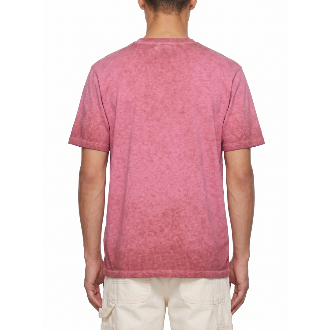 MEN's Organic Cotton T-shirt Vintage Style / CHERRY