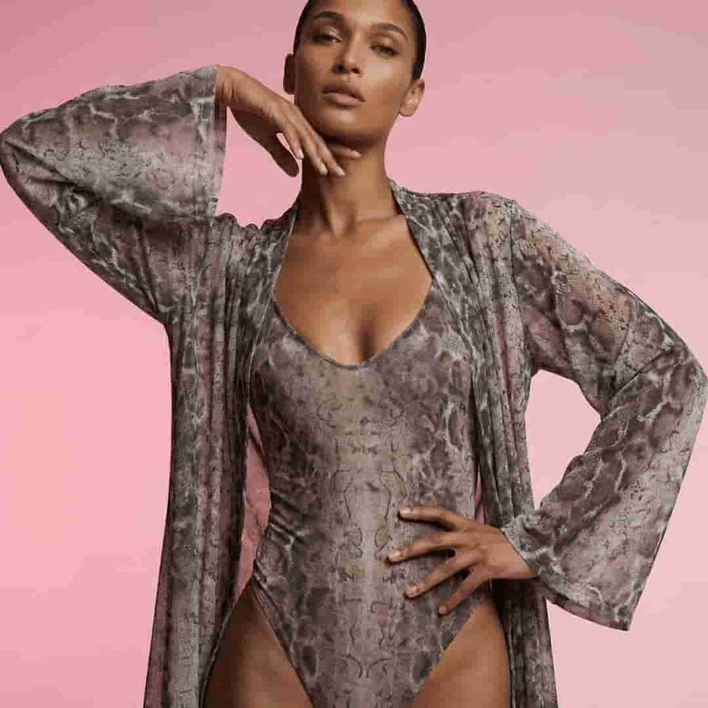 Luxe One-Piece Swimsuit / SNAKE