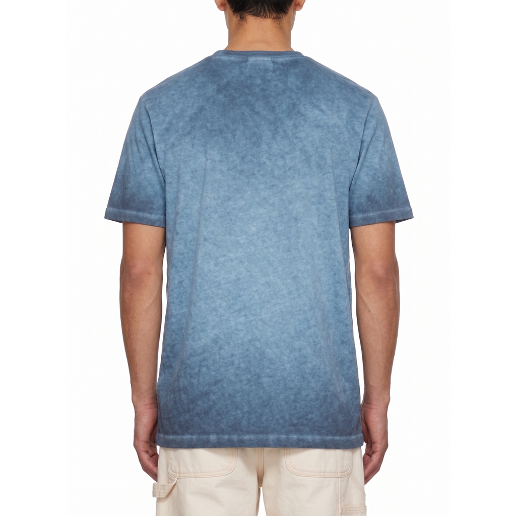 MEN's Organic Cotton T-shirt Vintage Style / SKY