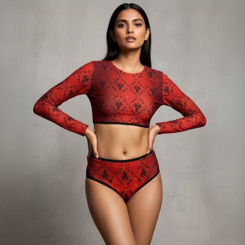 Top With Sleeves / RED QUEEN / SALE