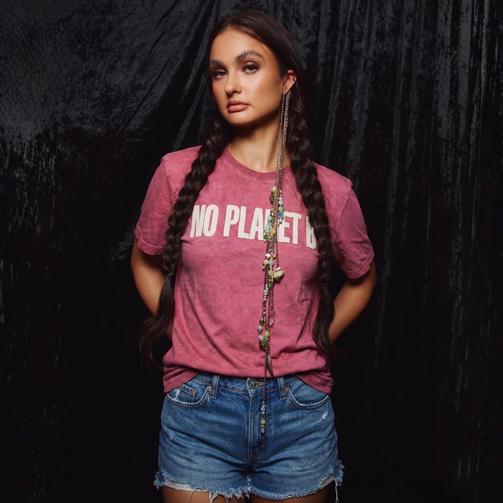 Organic Cotton T-shirt Vintage Style / CHERRY