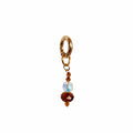Golden Sunset Charm – handmade amber crystal charm, detail view