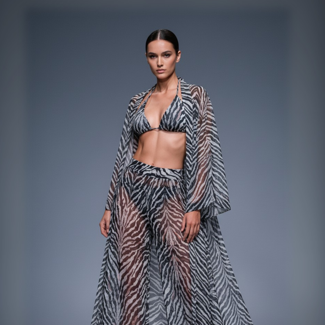 Luxe Beach Kimono / ZEBRA