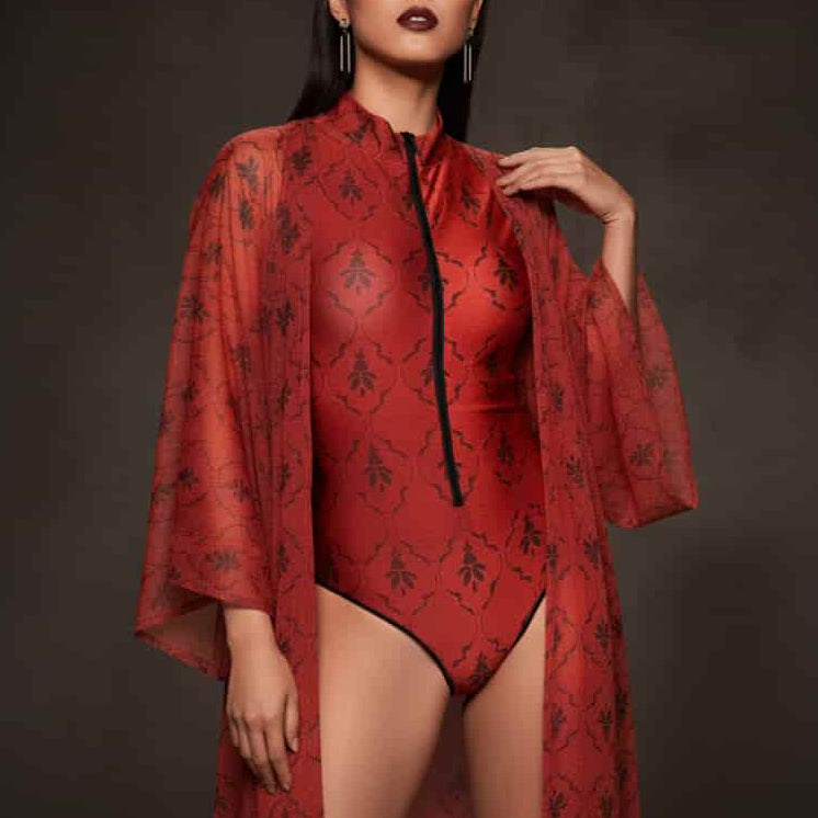 Luxe Beach Kimono / RED QUEEN
