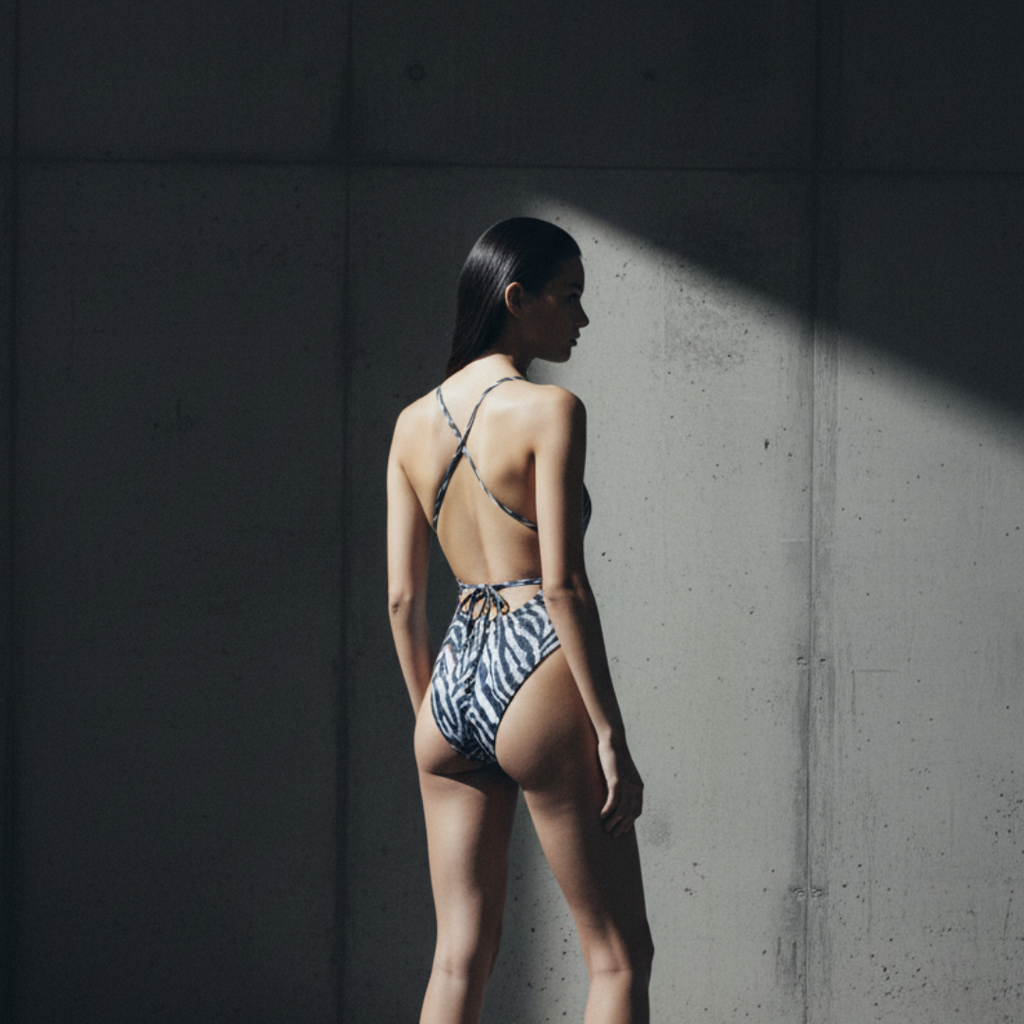Luxe One-Piece Swimsuit / ZEBRA